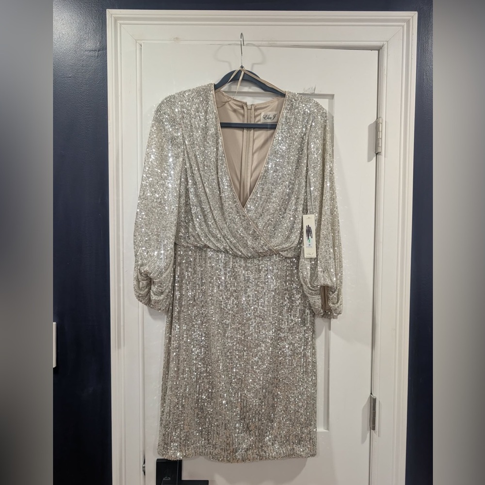 Sequin dress champagne